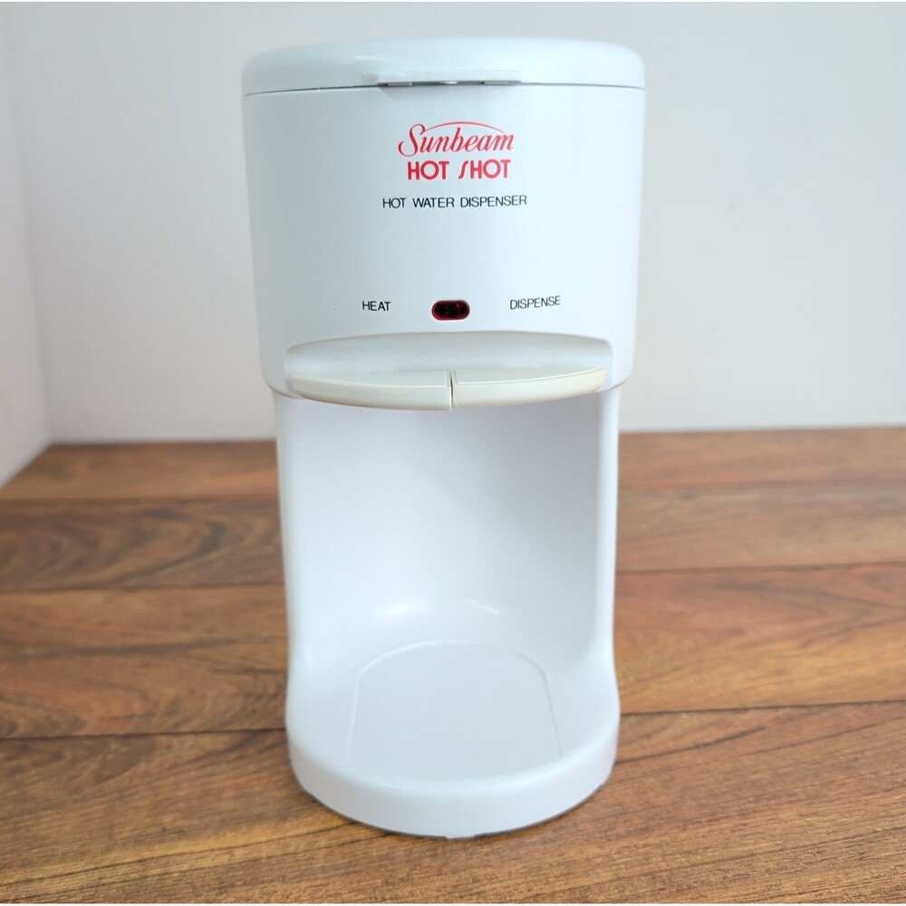 Vintage Sunbeam Hot Shot Hot Water Dispenser 3211 White Tested Works Great w/Box - Picture 5 of 16